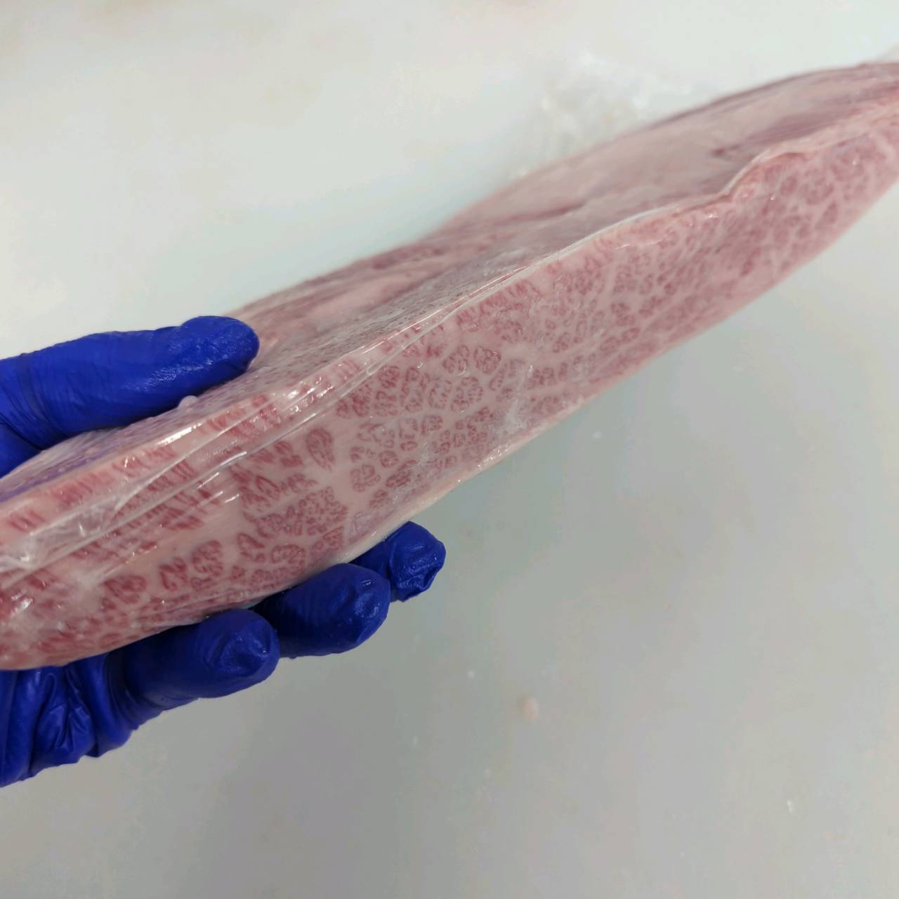 【写真現物】●冷凍 国産交雑牛ボンショー(上バラ) 枝番(1656左)1.1kg 単価5,500/kg(税込)
