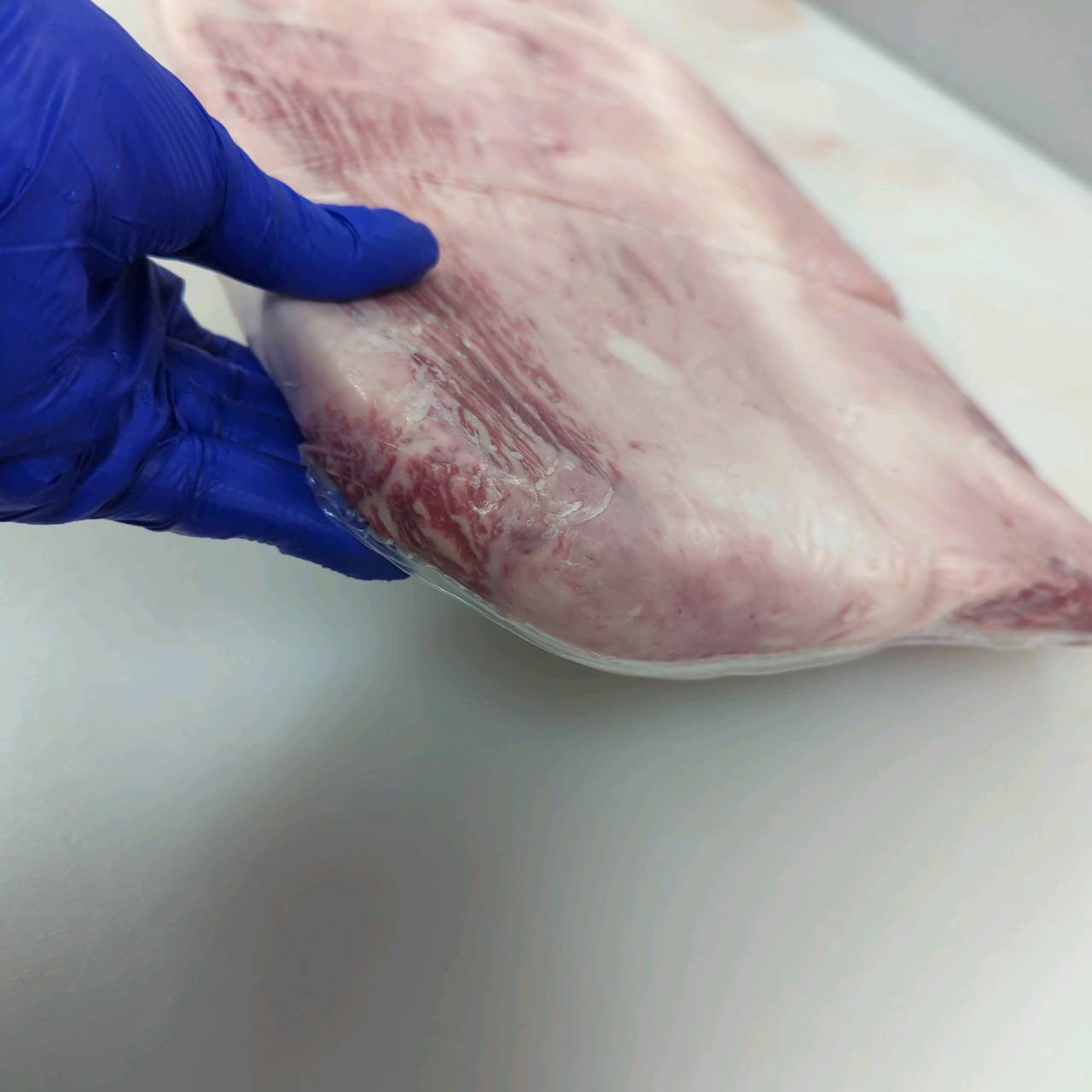 【写真現物】●冷凍 国産交雑牛タテバラ 枝番(1656左)5.0kg 単価3,550/kg(税込)