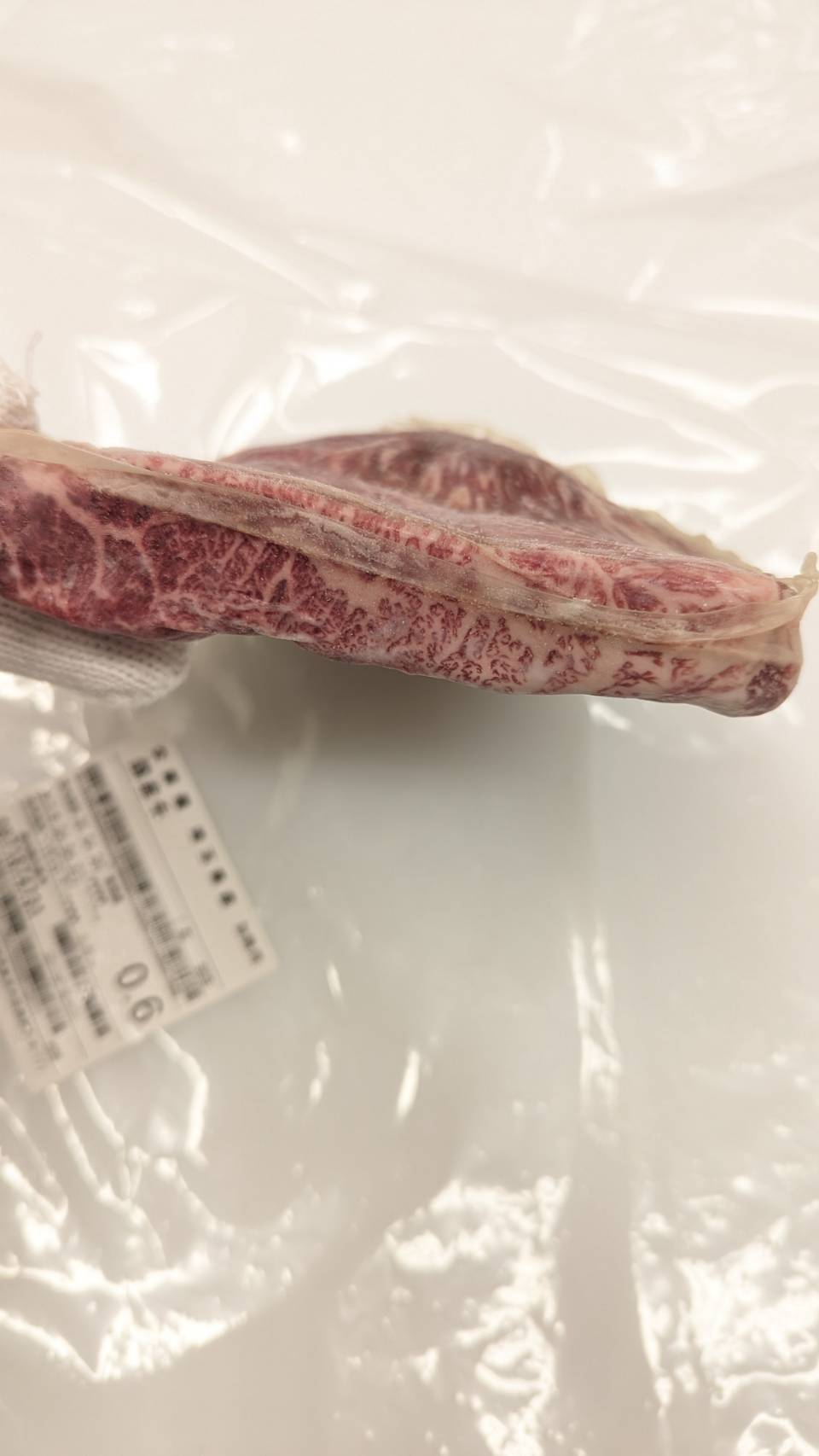★★★冷凍 交雑牛ミスジ　ブロック 埼玉県産夢味牛909 610g 単価¥550/100g 賞味期限2026/04/26