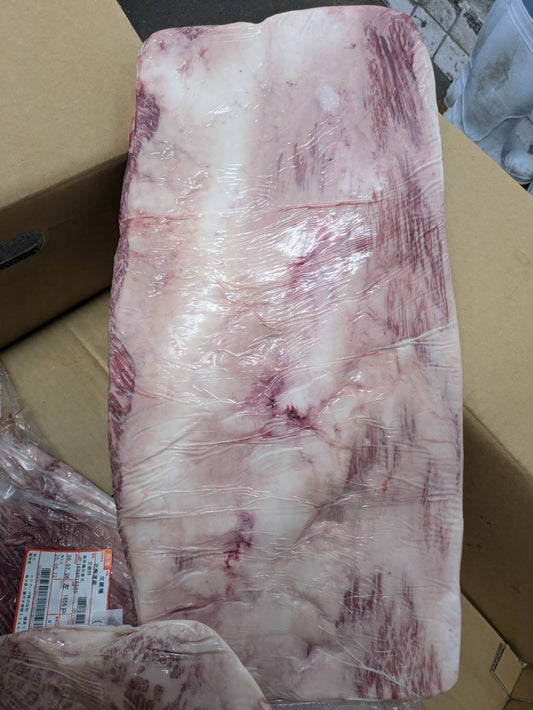 【写真現物】●冷凍　国産交雑牛タテバラ　 枝番（1656左）5.0kg 　単価3,550/kg（税込）