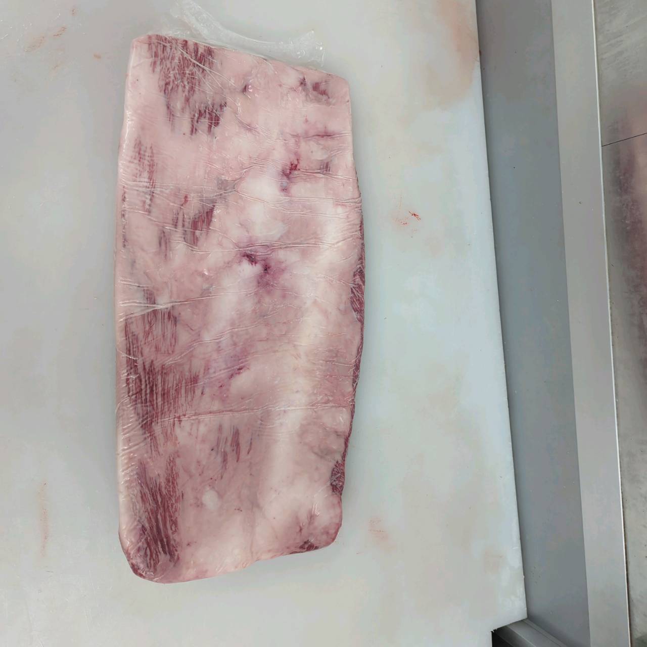 【写真現物】●冷凍　国産交雑牛タテバラ　 枝番（1656左）5.0kg 　単価3,550/kg（税込）