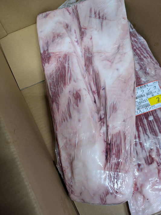 【写真現物】●冷凍　国産交雑牛タテバラ　 枝番（124右）4.1kg 　単価3,850/kg（税込）