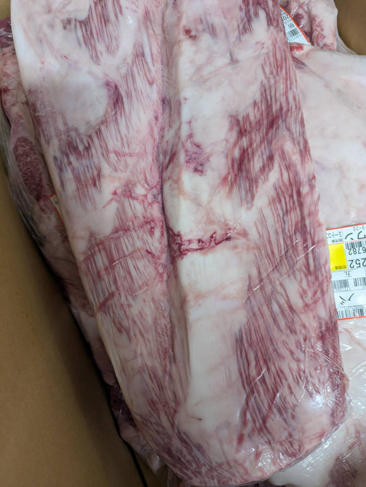 【写真現物】●冷凍 　国産交雑牛タテバラ　 枝番（125左）3.5kg　単価3,850/kg（税込）