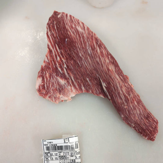 【スポットセール】冷凍　交雑牛トモサンカク　北海道産　7177右　1.4kg　単価￥5,500/kg　賞味期限2027年11月