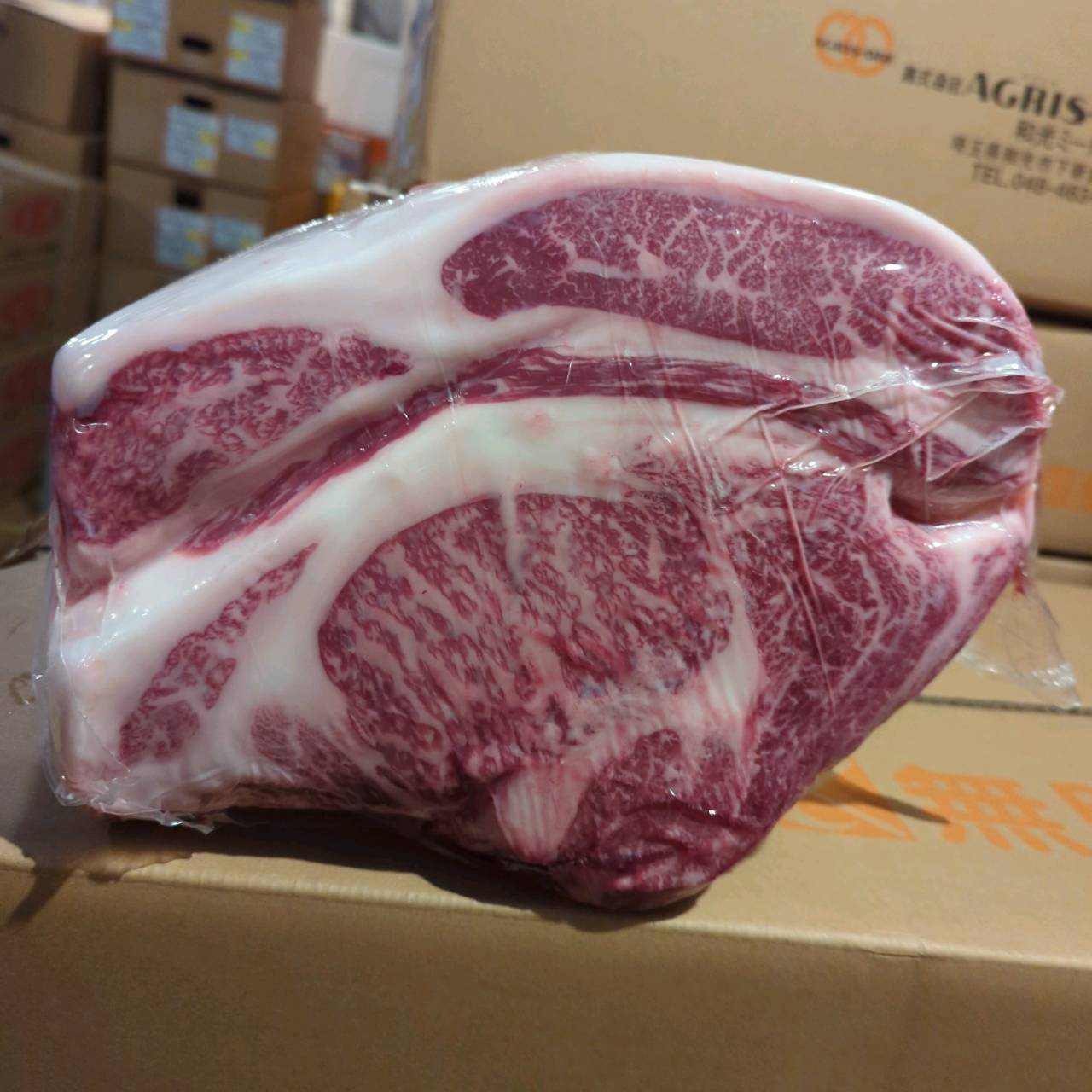 【写真現物】冷蔵 　国産交雑牛 リブロース　 887右 9.8kg 　単価5,200/kg（税込）