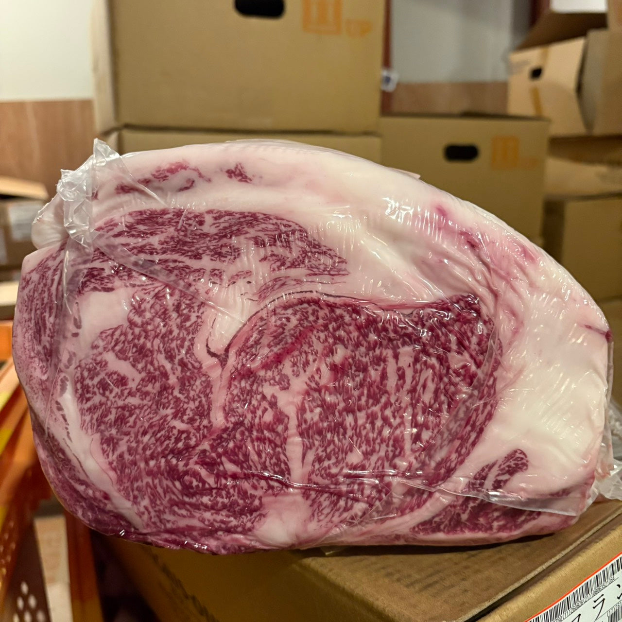 【写真現物】冷蔵 　国産交雑牛 リブロース　36右　10.1kg 　単価5,200/kg（税込）