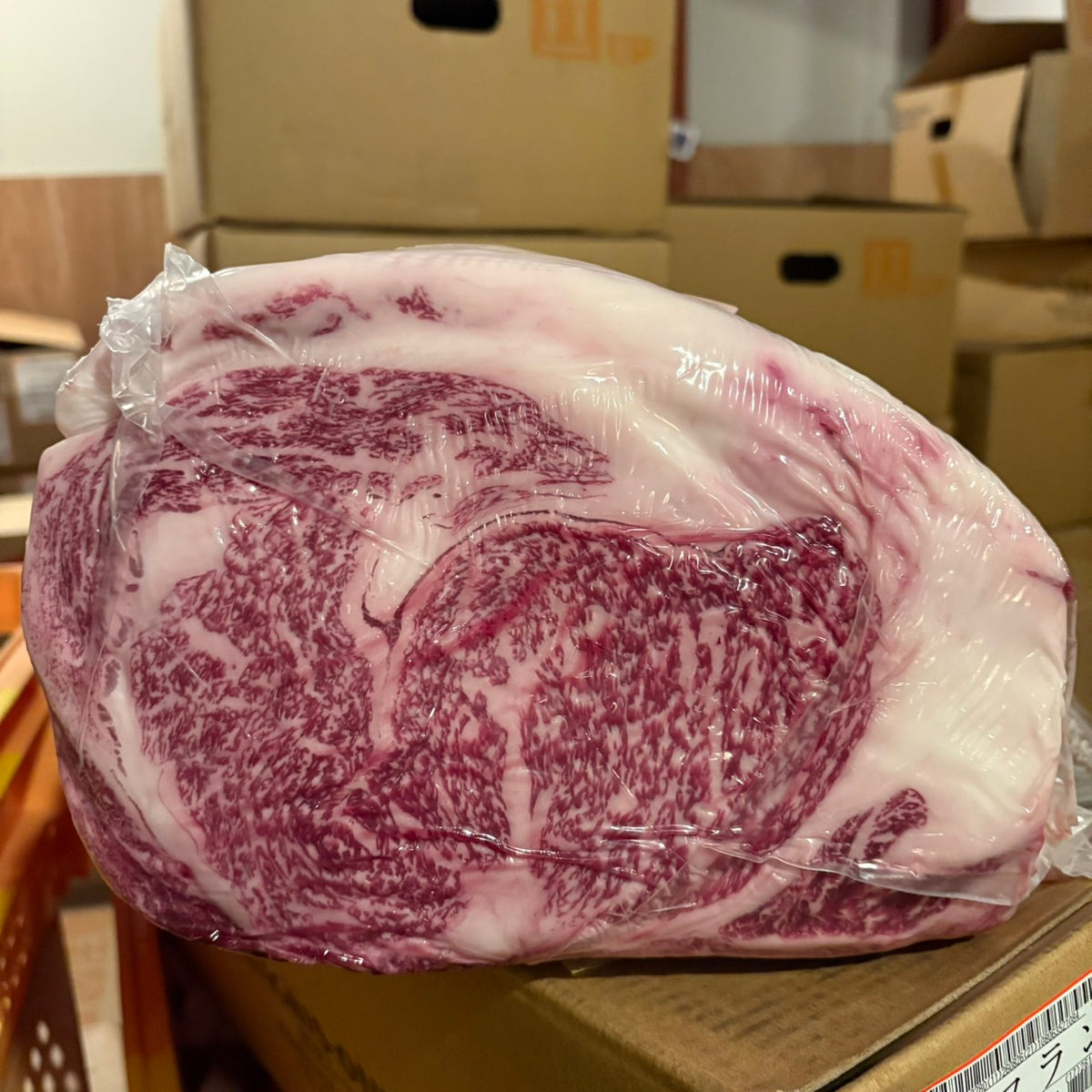【写真現物】冷蔵 　国産交雑牛 リブロース　36右　10.1kg 　単価5,200/kg（税込）