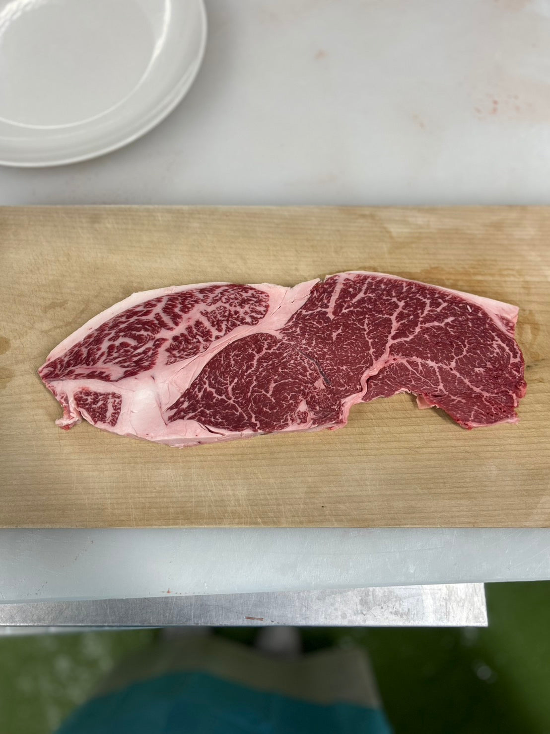 【ご家庭用】冷凍 交雑牛ランイチステーキ　1枚 約400g～500g ¥3500