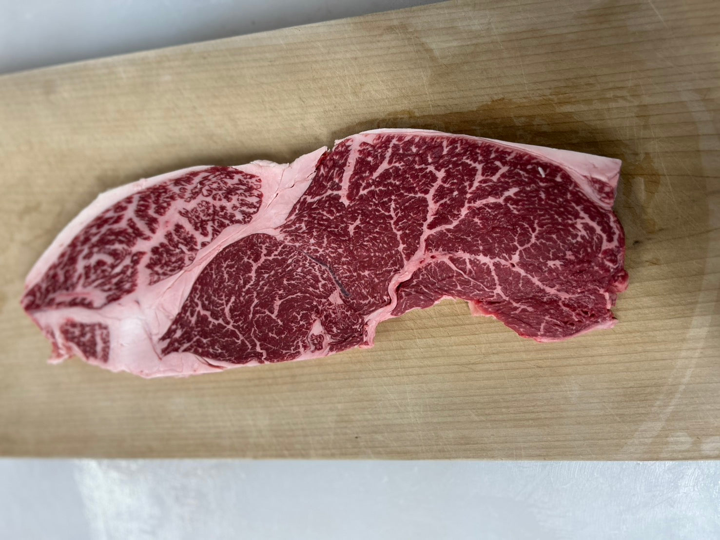 【ご家庭用】冷凍 交雑牛ランイチステーキ　1枚 約400g～500g ¥3500