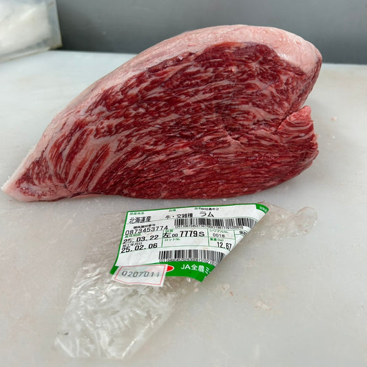 冷凍　交雑牛イチボ 　北海道産　7779左　 5.4kg　 単価¥3180/kg