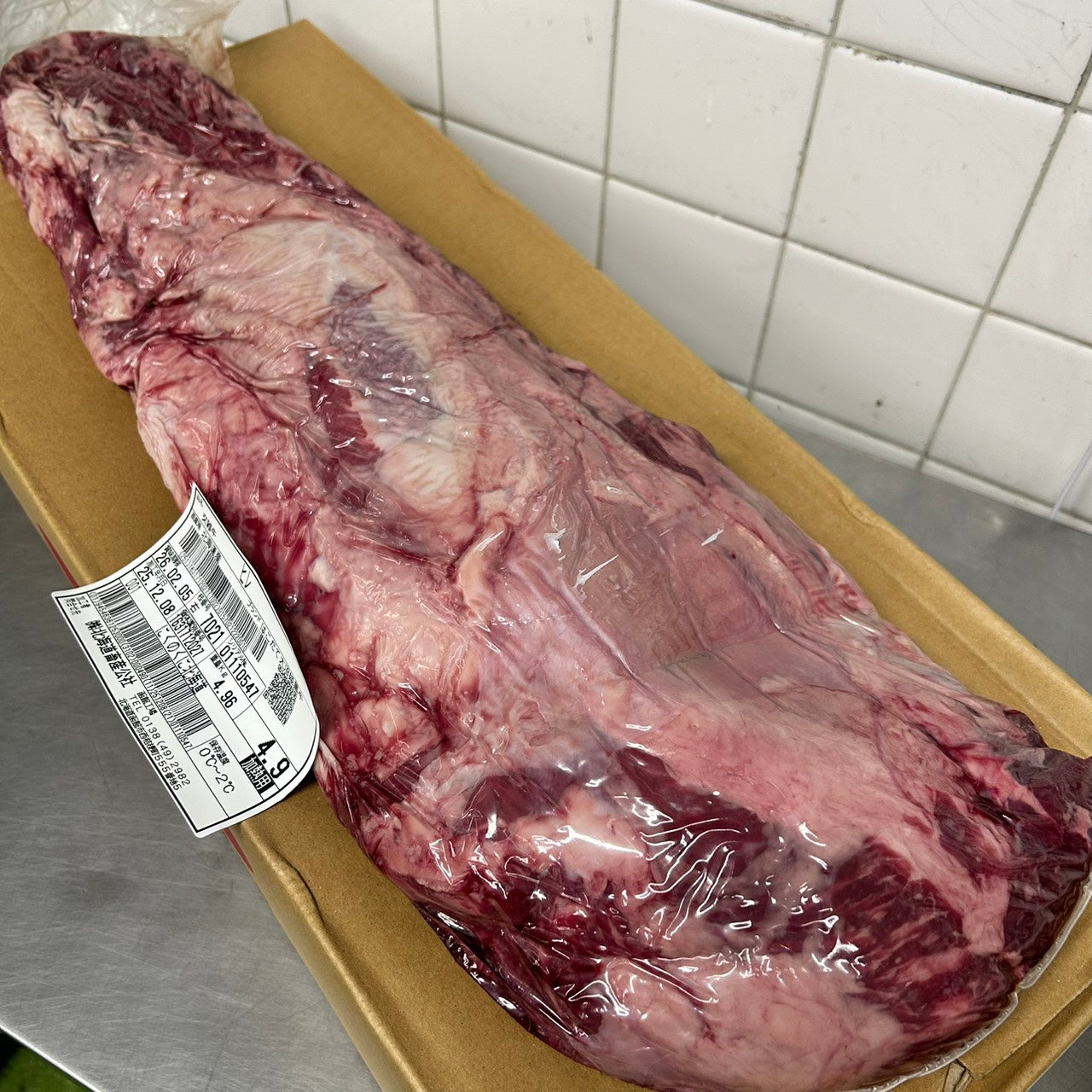 【スポット】●冷凍 　交雑牛ヒレ  単価¥8800/kg 　