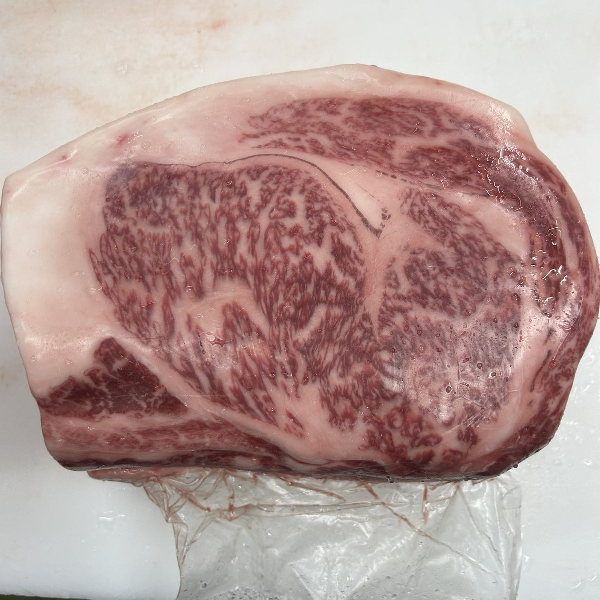 【現物写真】冷凍 国産交雑牛リブロース 栃木県産 409左 3.8kg 単価5,550/kg（税込） 賞味期限2028年09月16日