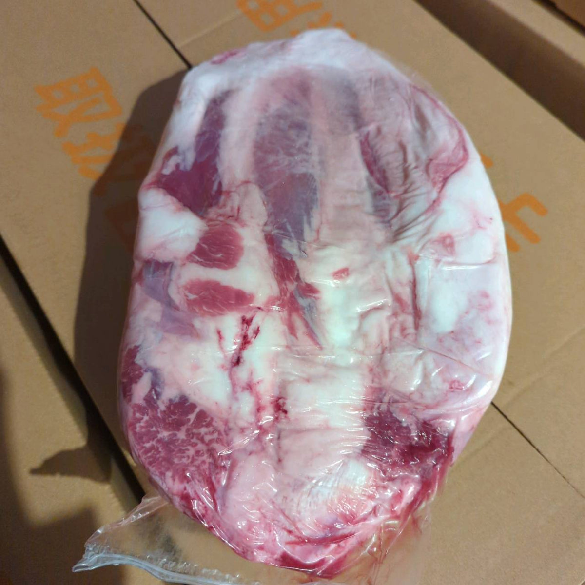 【写真現物】冷蔵 　国産交雑牛ハバキ　 629右 3.2kg 　単価2,380/kg（税込）