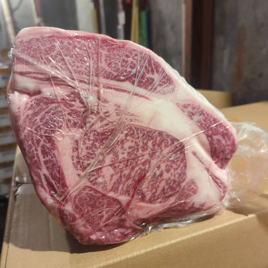 【写真現物】冷蔵 　国産交雑牛 リブロース　758左　8.0kg 　単価5,200/kg（税込）